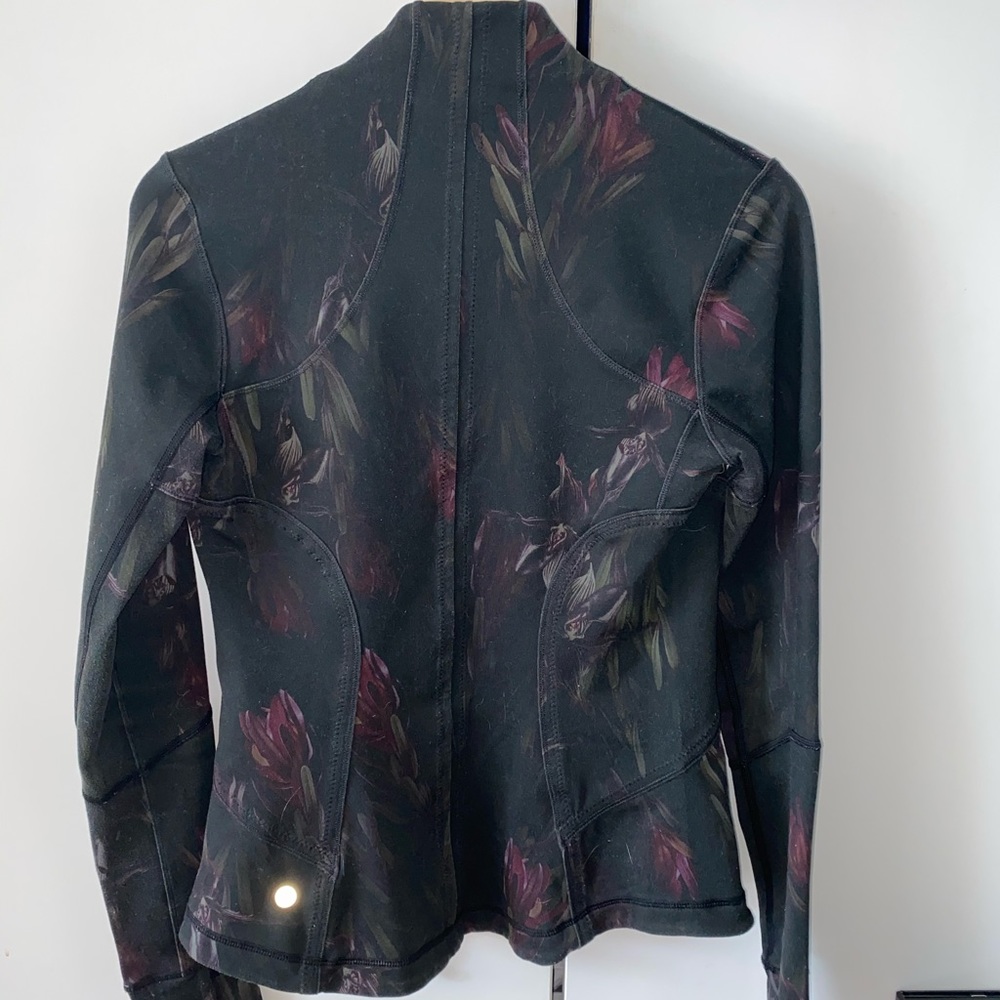 Lululemon Define Jacket Black Floral Print